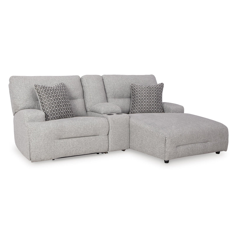 Signature Design by Ashley Acklen Place 93605S4 3 pc Power Reclining Sectional Sofa with Chaise IMAGE 1