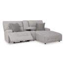 Signature Design by Ashley Acklen Place 93605S4 3 pc Power Reclining Sectional Sofa with Chaise IMAGE 2