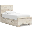 Signature Design by Ashley Lawroy B2310B23 Twin Panel Bed with Storage IMAGE 1