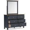 Signature Design by Ashley Landocken B414B1 Dresser and Mirror IMAGE 2