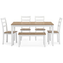 Signature Design by Ashley Gesthaven D398-325 Dining Room Table Set IMAGE 2