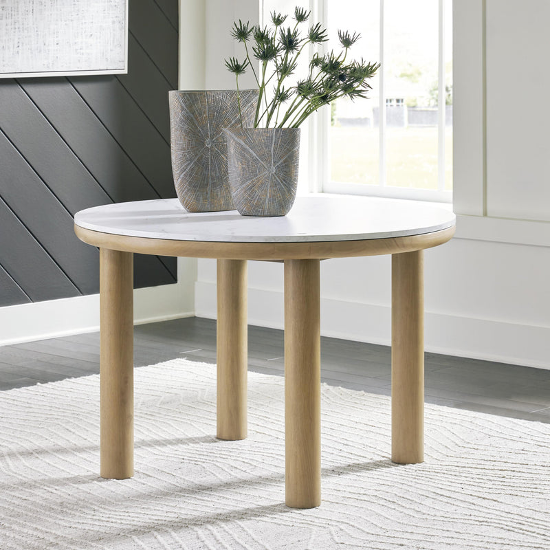 Signature Design by Ashley Sawdyn D427-15 Round Dining Room Table IMAGE 4