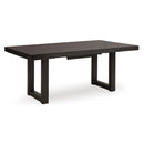 Signature Design by Ashley Neymorton D618-35 Rectangular Dining Room Butterfly Extension Table IMAGE 2
