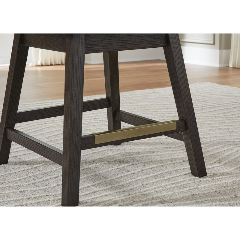 Signature Design by Ashley Burkhaus D984-124 Upholstered Swivel Barstool IMAGE 6