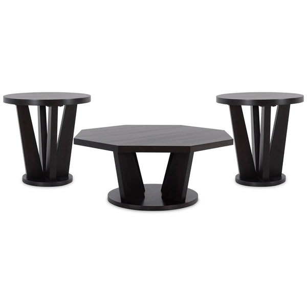  Signature Design by Ashley Chasinfield T458T1 Coffee Table and 2 End Tables IMAGE 1