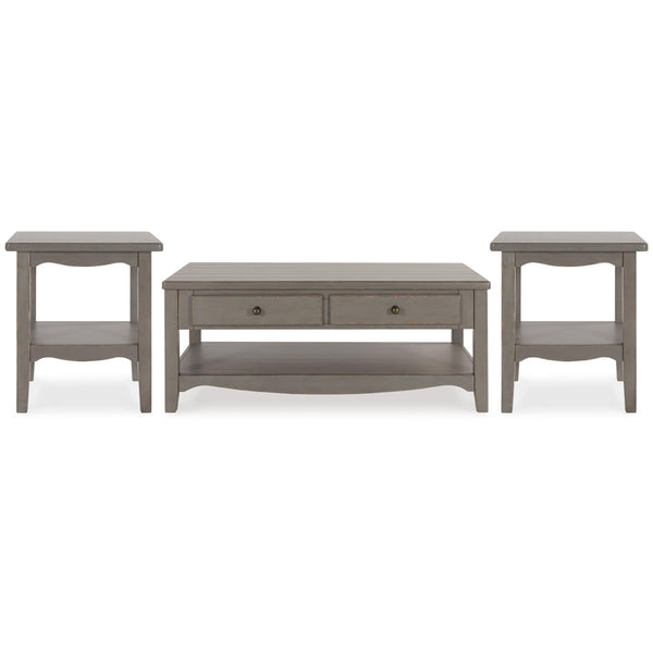  Signature Design by Ashley Charina T784T1 Coffee Table and 2 End Tables IMAGE 1
