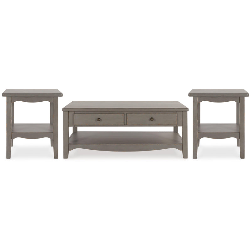  Signature Design by Ashley Charina T784T1 Coffee Table and 2 End Tables IMAGE 1