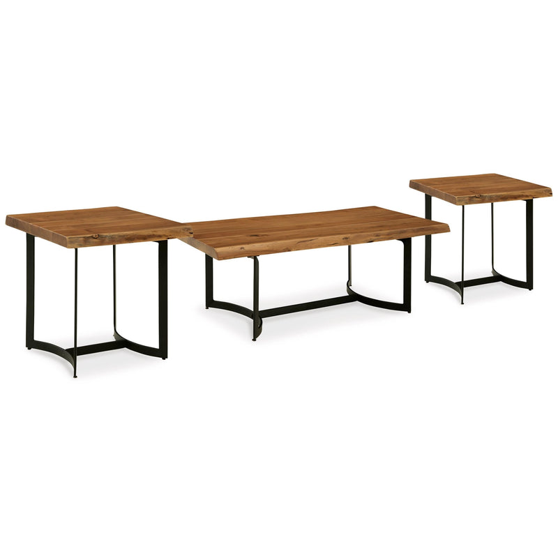 Signature Design by Ashley Fortmaine T872T1 Coffee Table and 2 End Tables IMAGE 1