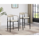  Coaster Furniture Tina 121184 Fabric Upholstered Counter Chair - Beige IMAGE 10