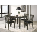 Coaster Furniture Parkwood 150410 5-piece Square Dining Table Set - Charcoal IMAGE 7