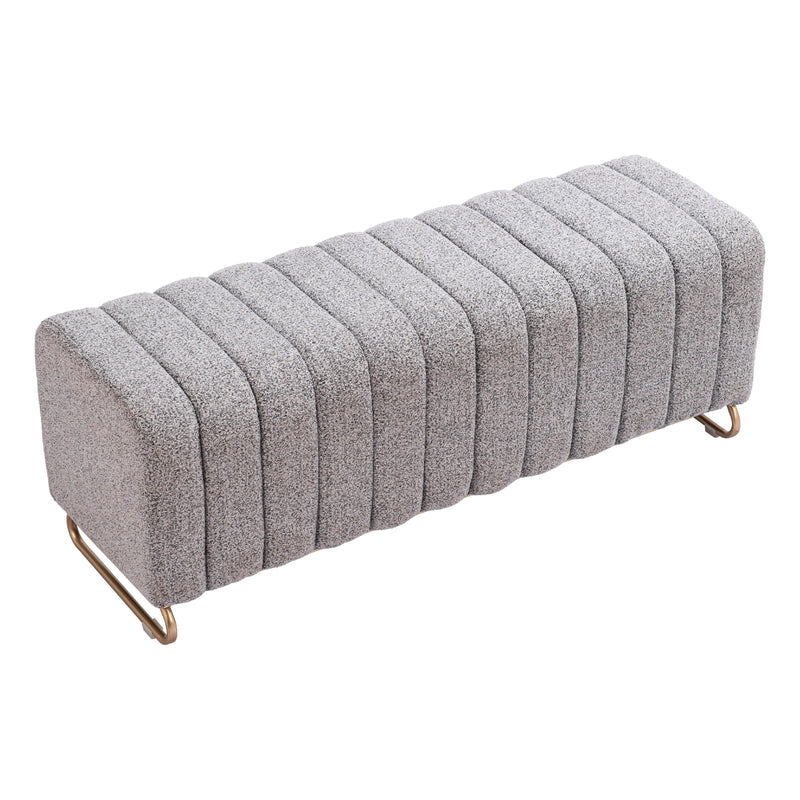 Zuo 110080 Pender Bench - Stone Gray IMAGE 4