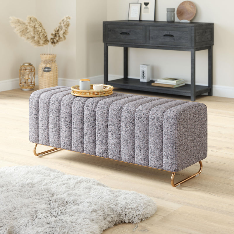 Zuo 110080 Pender Bench - Stone Gray IMAGE 6
