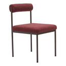  Zuo Livorno 110103 Dining Chair - Red & Bronze IMAGE 1