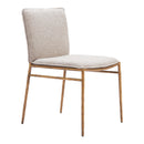 Zuo Nordvest 110275 Dining Chair - Beige & Gold IMAGE 1