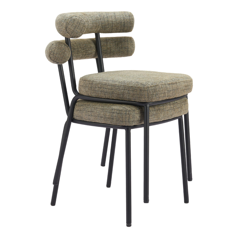 Zuo Kede 110098 Dining Chair - Green Tweed IMAGE 7