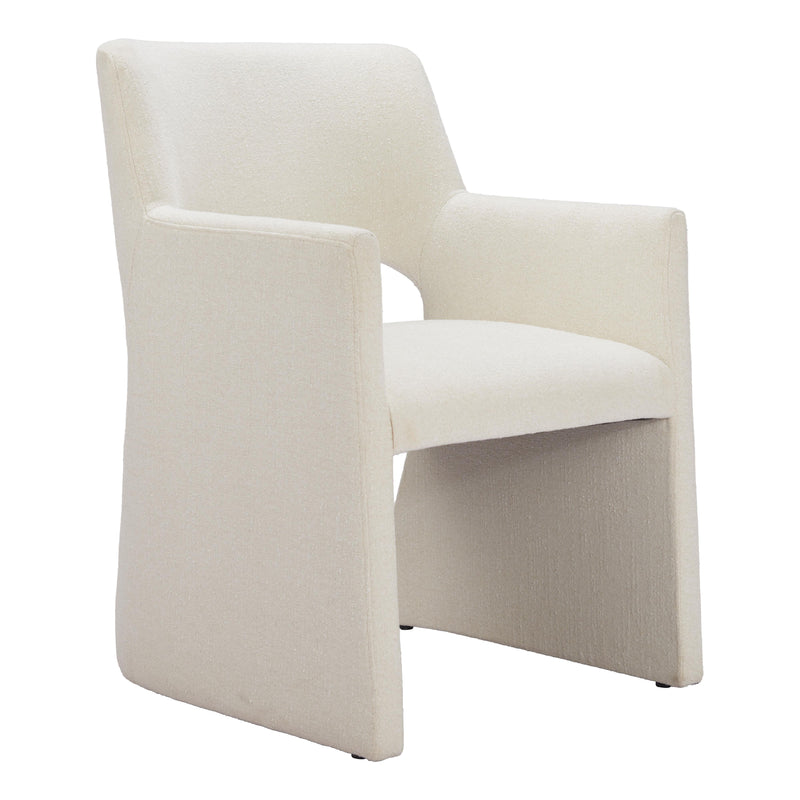 Zuo Minet 109998 Dining Chair - Linen White IMAGE 6