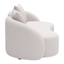 Zuo 704019 Sunny Isles Loveseat - Beige IMAGE 2