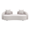 Zuo 704019 Sunny Isles Loveseat - Beige IMAGE 3