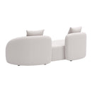 Zuo 704019 Sunny Isles Loveseat - Beige IMAGE 5