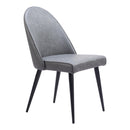  Zuo Silloth 110118 Armless Dining Chair - Grey IMAGE 6