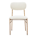  Zuo Sydhavnen 110276 Dining Chair - Cream & Gold IMAGE 3
