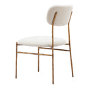  Zuo Sydhavnen 110276 Dining Chair - Cream & Gold IMAGE 5