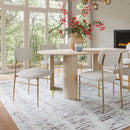  Zuo Sydhavnen 110276 Dining Chair - Cream & Gold IMAGE 8