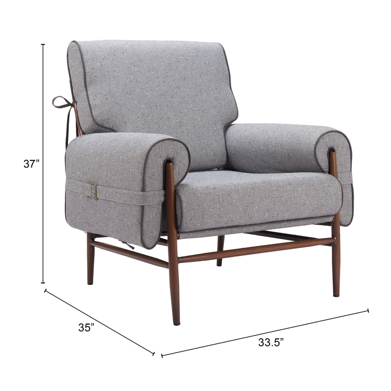 Zuo Klem Stationary Fabric Accent Chair 110205 IMAGE 8