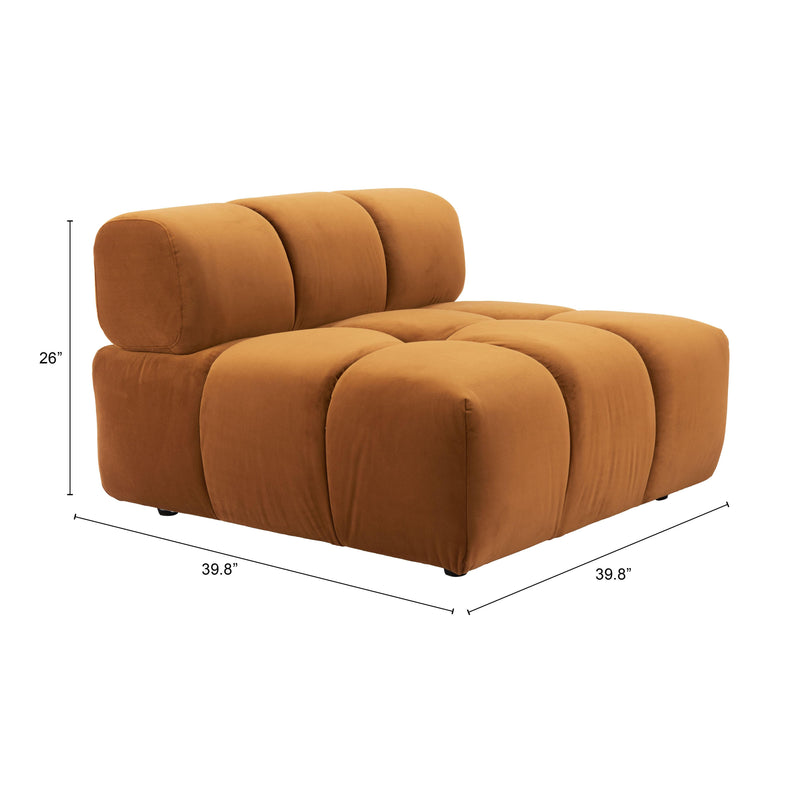 Zuo Rist 110281 Middle Chair - Brown IMAGE 6