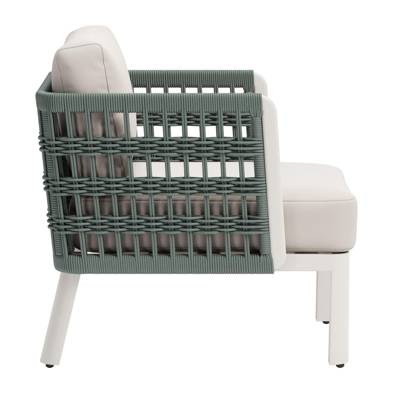  Zuo Bridgehampton 704044 Armchair - White IMAGE 2