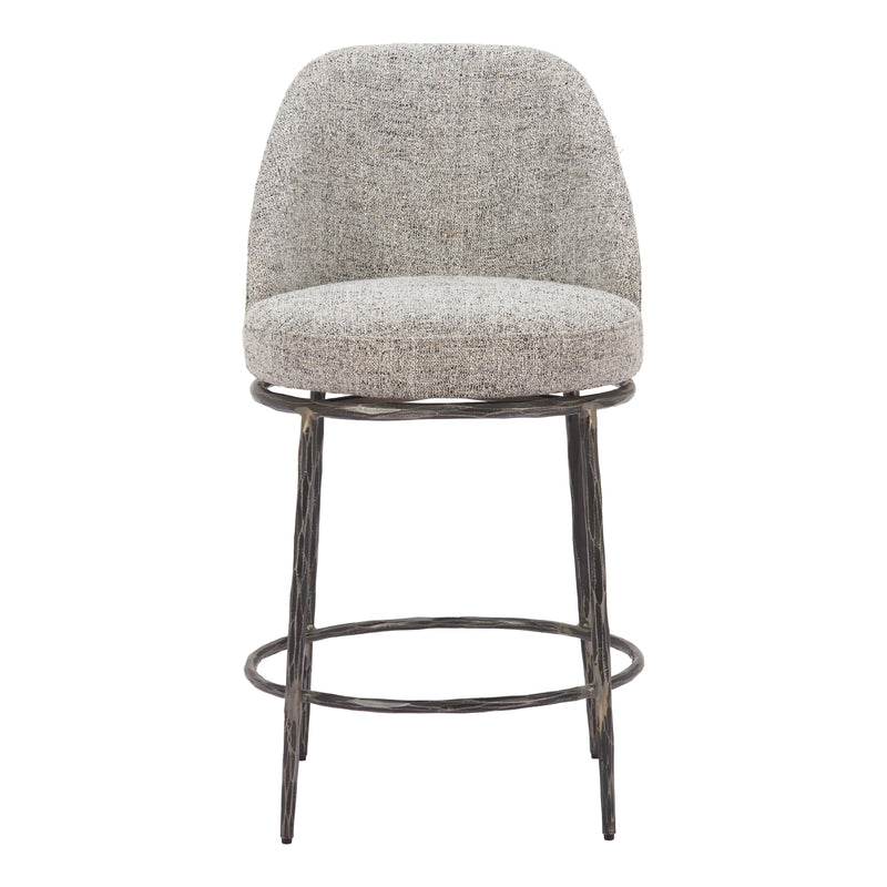  Zuo Nordhavn 110274 Swivel Counter Stool - Grey IMAGE 3