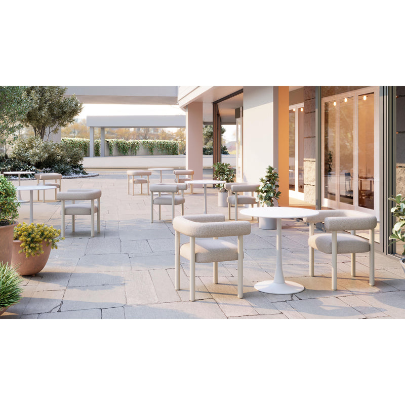 Zuo 704048 Sunbath Dining Chair - White IMAGE 9