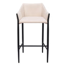 Zuo Andover 110170 Barstool - Beige IMAGE 3