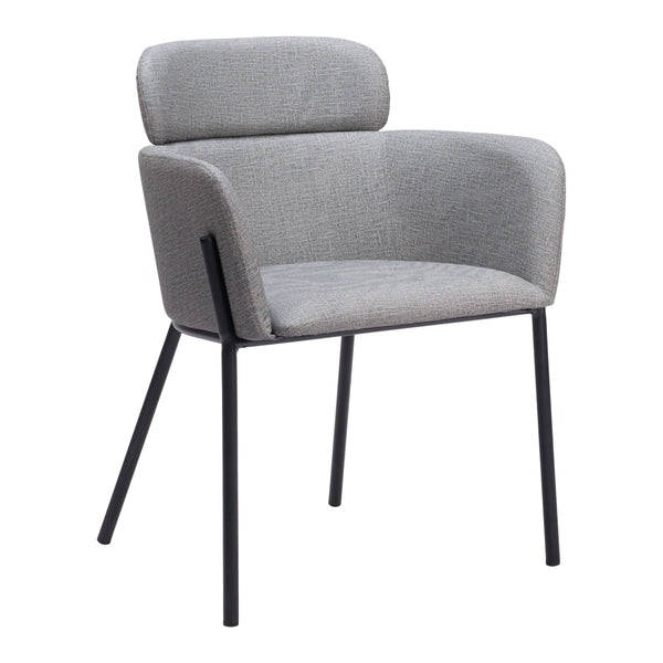 Zuo Bremor 110171 Dining Chair - Slate Grey IMAGE 1