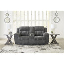 Signature Design by Ashley Frohn 3740694 Double Reclining Loveseat with Console IMAGE 6