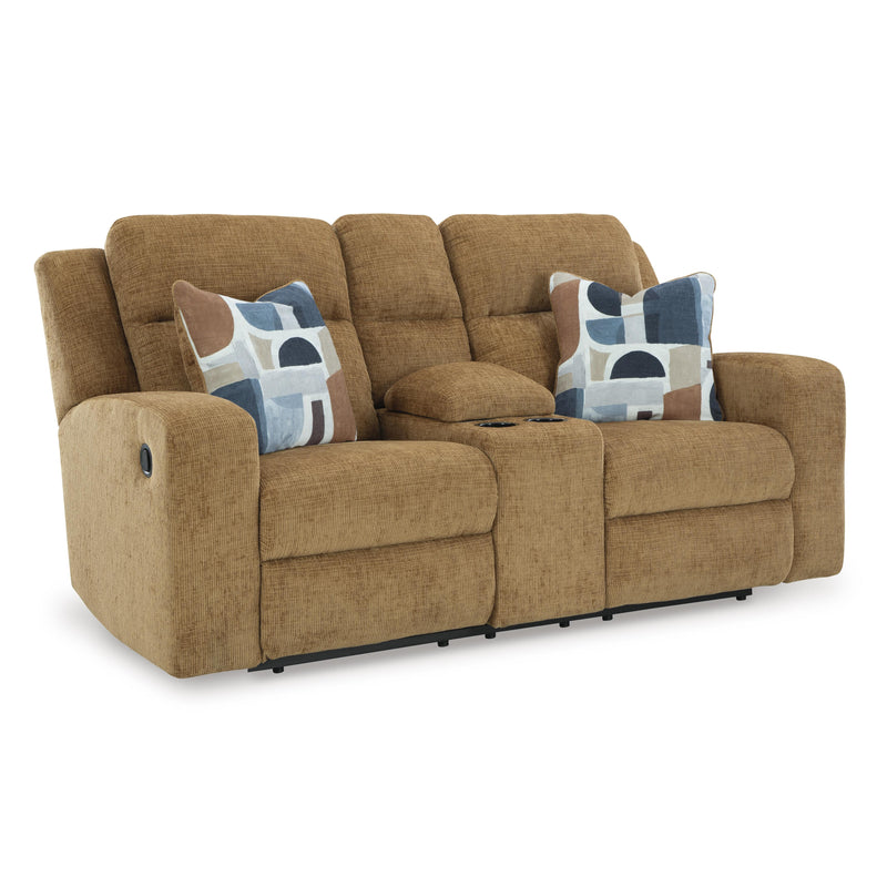 Signature Design by Ashley Kanlow 3860594 Double Reclining Loveseat with Console IMAGE 1