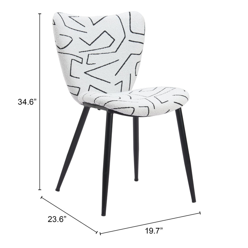 Zuo Prestige 110290 Dining Chair - White IMAGE 8