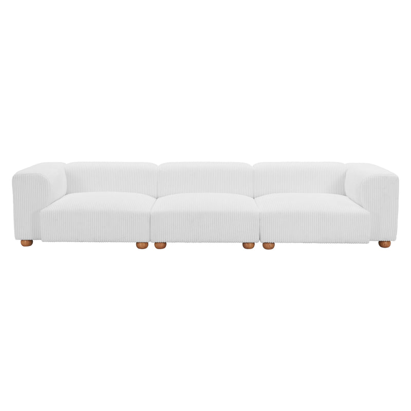 Zuo Tayte 110302 Sofa - White IMAGE 3