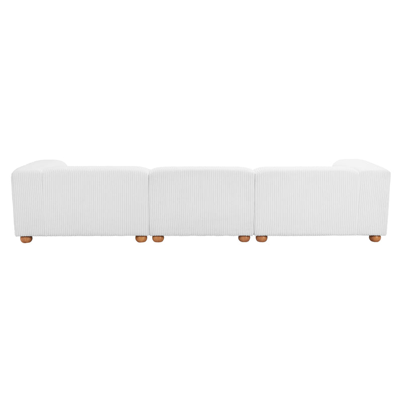 Zuo Tayte 110302 Sofa - White IMAGE 4