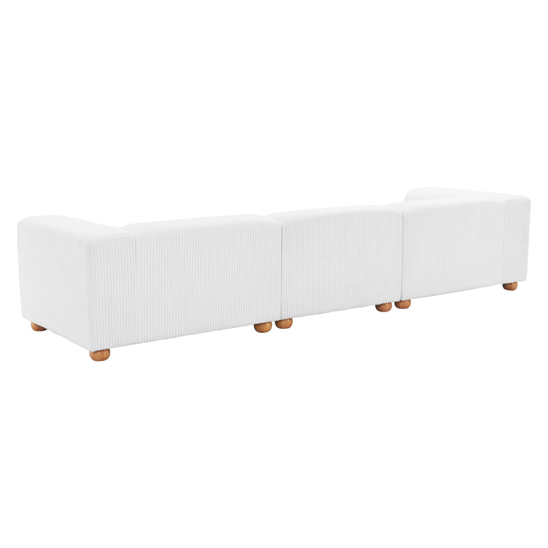 Zuo Tayte 110302 Sofa - White IMAGE 5