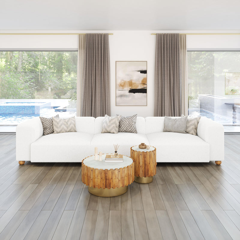 Zuo Tayte 110302 Sofa - White IMAGE 8