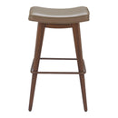 Zuo Divat 110330 Barstool - Taupe & Walnut IMAGE 3