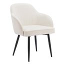 Zuo Jolie 110157 Dining Chair - Ivory IMAGE 1