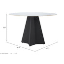 Zuo Izar 110356 Dining Table - White IMAGE 10