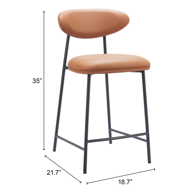  Zuo Rorun 110337 Counter Stool - Brown IMAGE 8