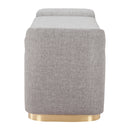 Zuo Dobo 109995 Storage Bench - Grey IMAGE 2