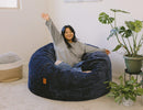 Bean Bag - Queen - Plush Corduroy Indigo