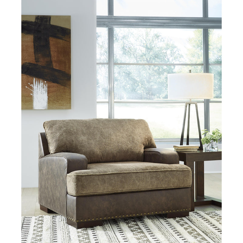 Signature Design by Ashley Alesbury 18704U3 Oversized Chair and Ottoman IMAGE 2