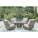 Signature Design by Ashley Rainier Ranch P701-776 Round Fire Pit Table IMAGE 10
