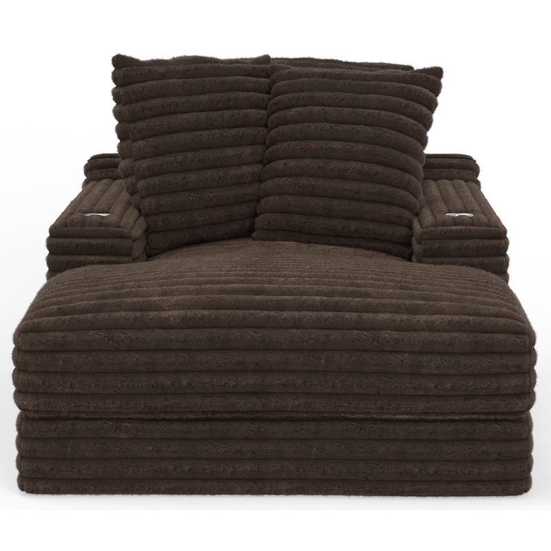  Jackson Furniture Comfrey 3045-09 Chaise - Chocolate IMAGE 2